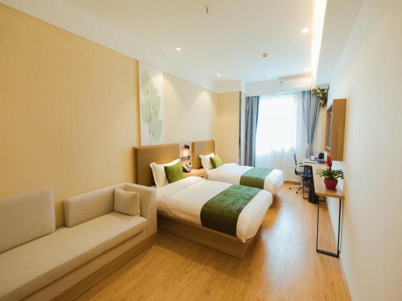Greentree Inn Shanghai Huangxing Park Subway Station Express Hotel Exterior foto