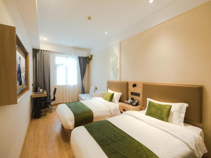 Greentree Inn Shanghai Huangxing Park Subway Station Express Hotel Exterior foto