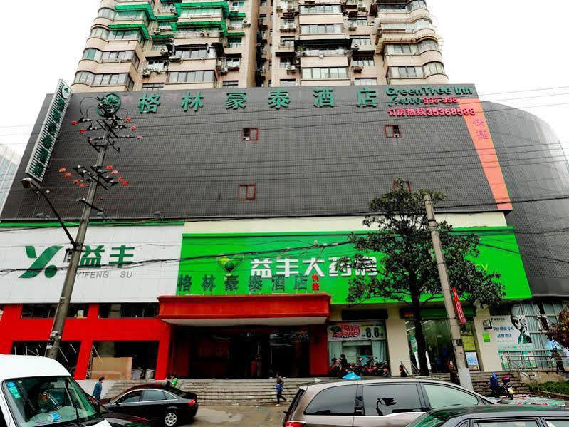 Greentree Inn Shanghai Huangxing Park Subway Station Express Hotel Exterior foto